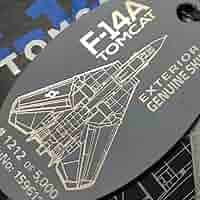 F-14 PLANETAGS TOPGUN 戦闘機　フライトタグ　キーホルダー F-14 PLANETAGS TOPGUN 戦闘機 フライトタグ キーホルダー